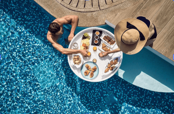 Luxury Pool Breakfast